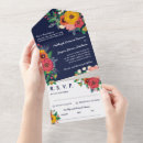 Search for navy blue yellow wedding invitations Boho
