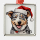 Search for australian cattle dog christmas tree decorations Santa