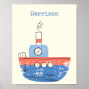 Search for red boats posters Nautical