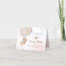 Search for gender reveal thank you cards Blue or pink