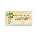 Search for tropical christmas return address labels Palm trees