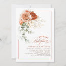 Search for rustic wedding reception invitations Terracotta