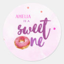 Search for girl 1st birthday stickers Sweet one
