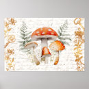 Search for vintage mushroom posters Fern