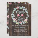 Search for cheers to love shower invitations Rustic