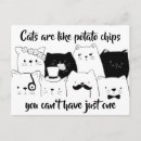 Search for black cat with your quotes postcards Black and white