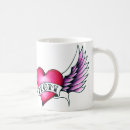 Search for heart tattoo mugs Wings