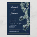 Search for sage green and navy blue wedding invitations Modern