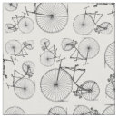Search for bike pattern fabric Black and white