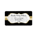 Search for gold flourish return address labels Chic