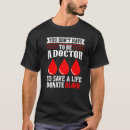 Search for red cross tshirts Blood