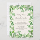 Search for green leaves wedding invitations Greenery