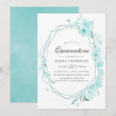 Search for aqua blue quinceanera invitations Teal