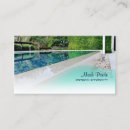 Search for swimming pool business cards Unique