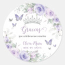Search for sweet 15 party stickers Butterflies princess crown tiara