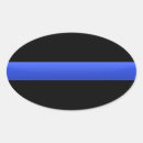 Search for line oval stickers Law enforcement