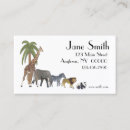 Search for zoo business cards Giraffe