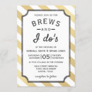 Search for brewery wedding invitations Brews and i dos