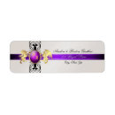 Search for princess wedding return address labels Purple