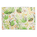 Search for flower garden pillowcases Greenery