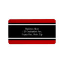 Search for red and black graduation return address labels White