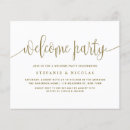 Search for welcome party invitations Gold