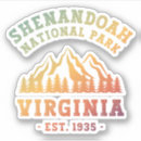 Search for retro virginia stickers Shenandoah national park