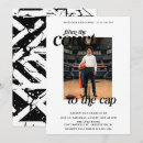 Search for senior year invitations Black and white