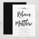 Search for monochrome wedding invitations Black and white
