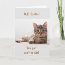 Search for brothers 60th birthday cards Funny