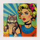 Search for pop art puzzles Cat