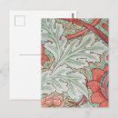 Search for red floral pattern postcards Vintage