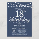 Search for light blue 18th birthday invitations String lights