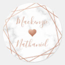 Search for copper metallic stickers Heart