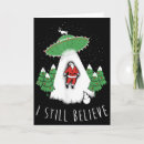 Search for funny aliens cards Santa