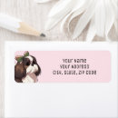 Search for cute shih tzu return address labels Modern