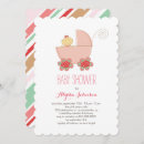 Search for pram baby girl shower invitations Modern