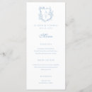 Search for dusty blue wedding menus Elegant