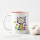 Search for happy cat mugs Whimsical