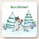 Search for snowman coasters Puppy