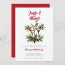 Search for martini christmas invitations Jingle and mingle