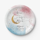 Search for moon baby shower plates Over the moon