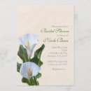 Search for calla lilies bridal shower invitations Elegant