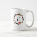 Search for watercolor feathers mugs Floral wreath