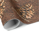 Search for pine cone wrapping paper Brown