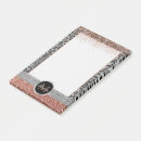 Search for rose gold glitter post it notes Stylish
