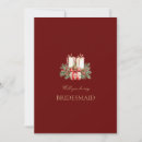 Search for christmas bridesmaid cards Red
