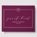 Search for plum wedding guest books Elegant