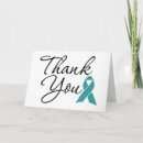 Search for cervical cancer ribbon cards Teal