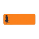 Search for orange cat return address labels Halloween